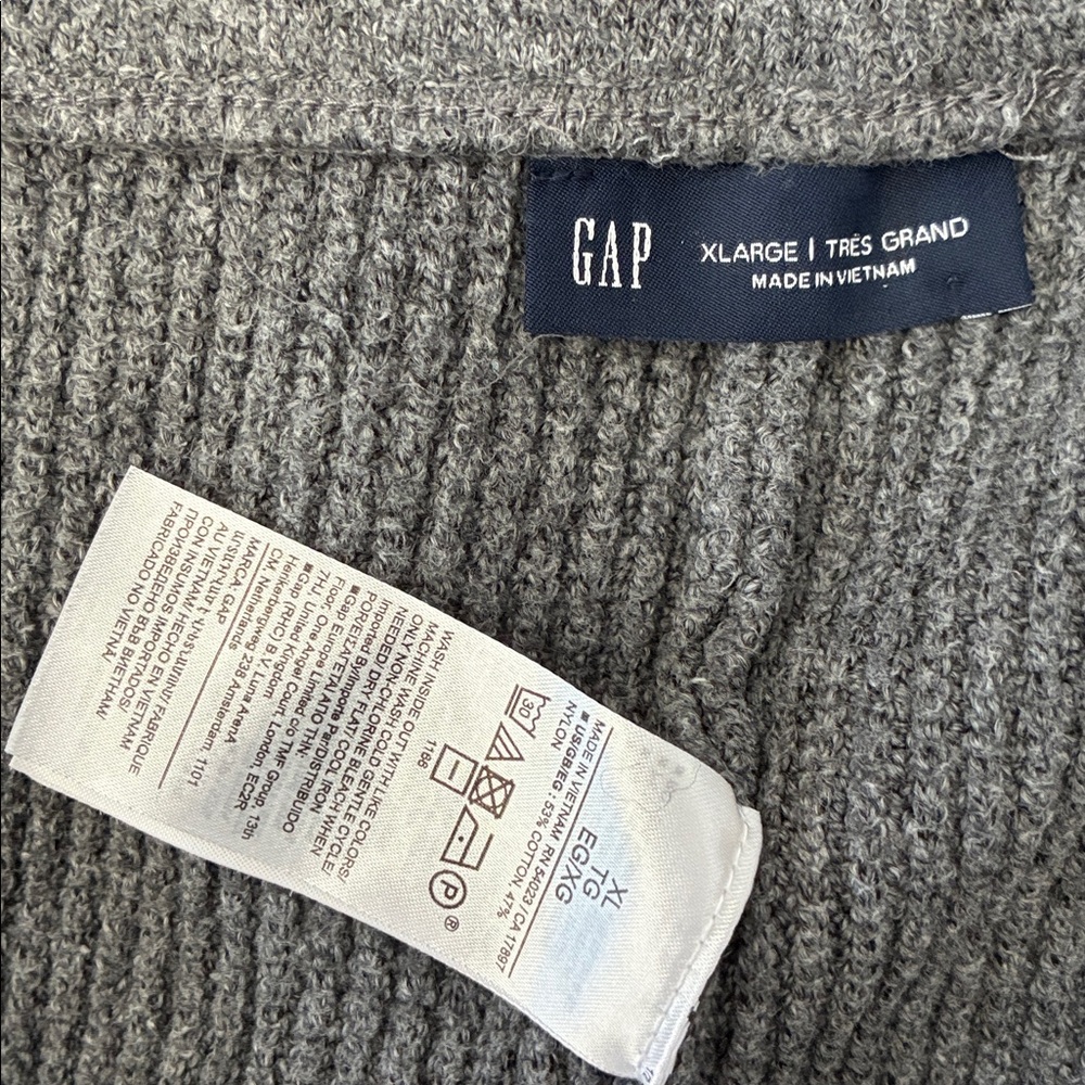 GAP XL Wide-Leg Sweater Pants - Gray - Picture 5 of 7